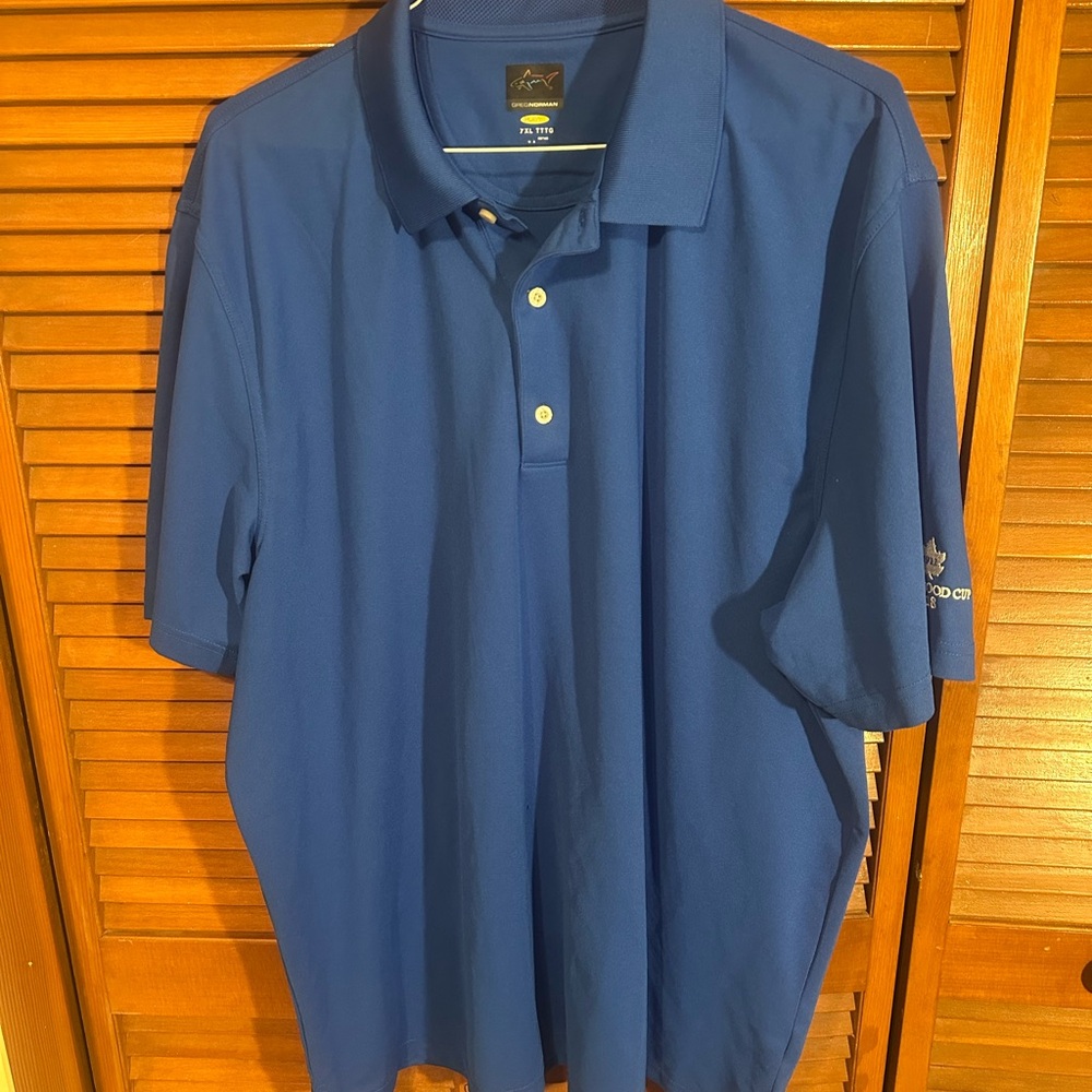Greg Norman Collection Blue Polo Shirt Classic Style